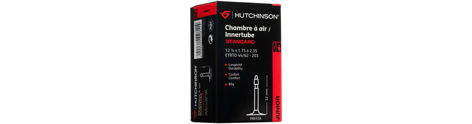 HUTCHINSON Chambre à Air 12 1/2x1.75-2.35 Valve Presta 32mm 1 HUTCHINSON Chambre à Air 12 1/2x1.75-2.35 Valve Presta 32mm